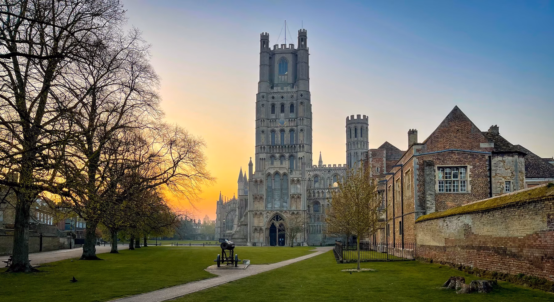 Across Palace Green to the Cathedral
