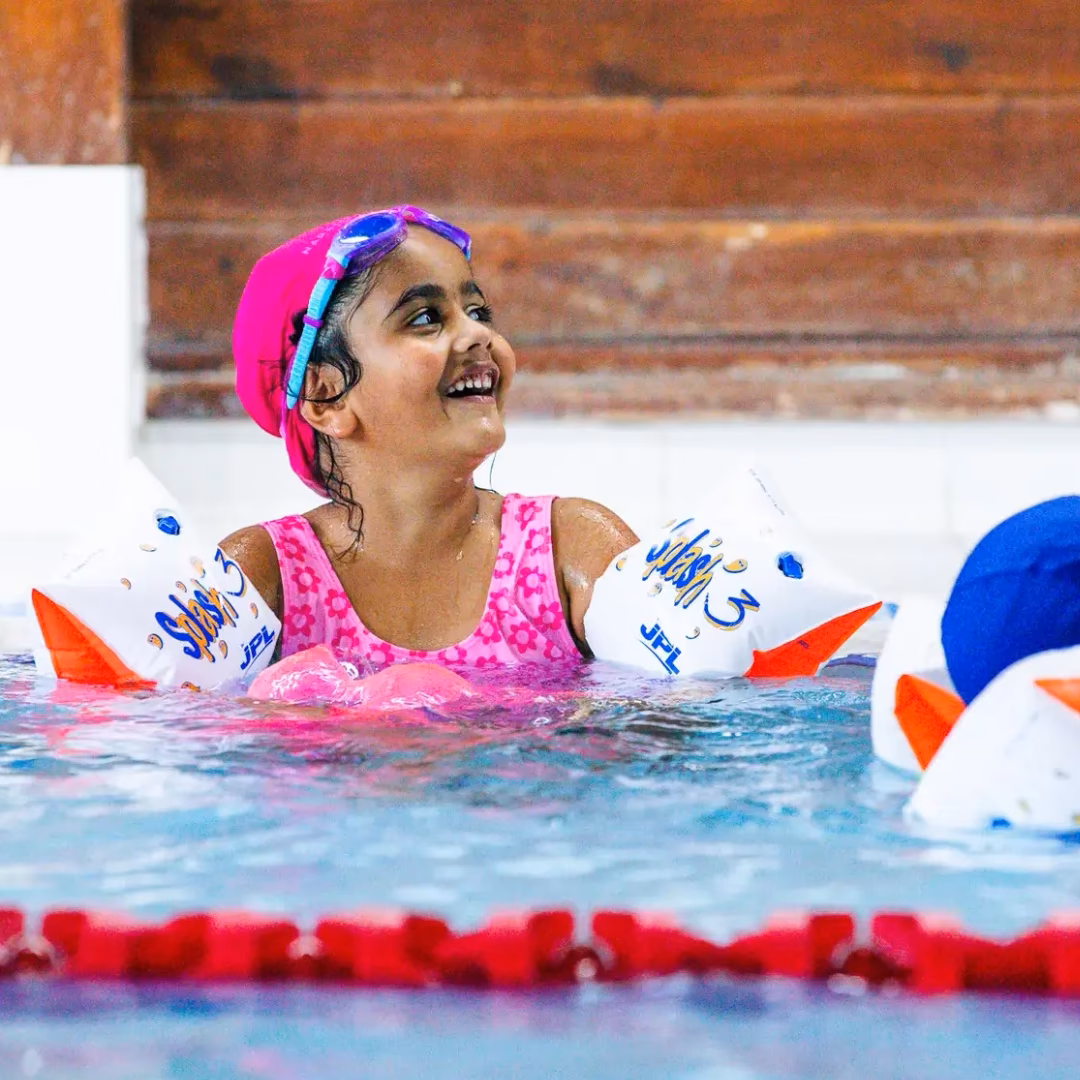 Pupil swimming in St Chris pool