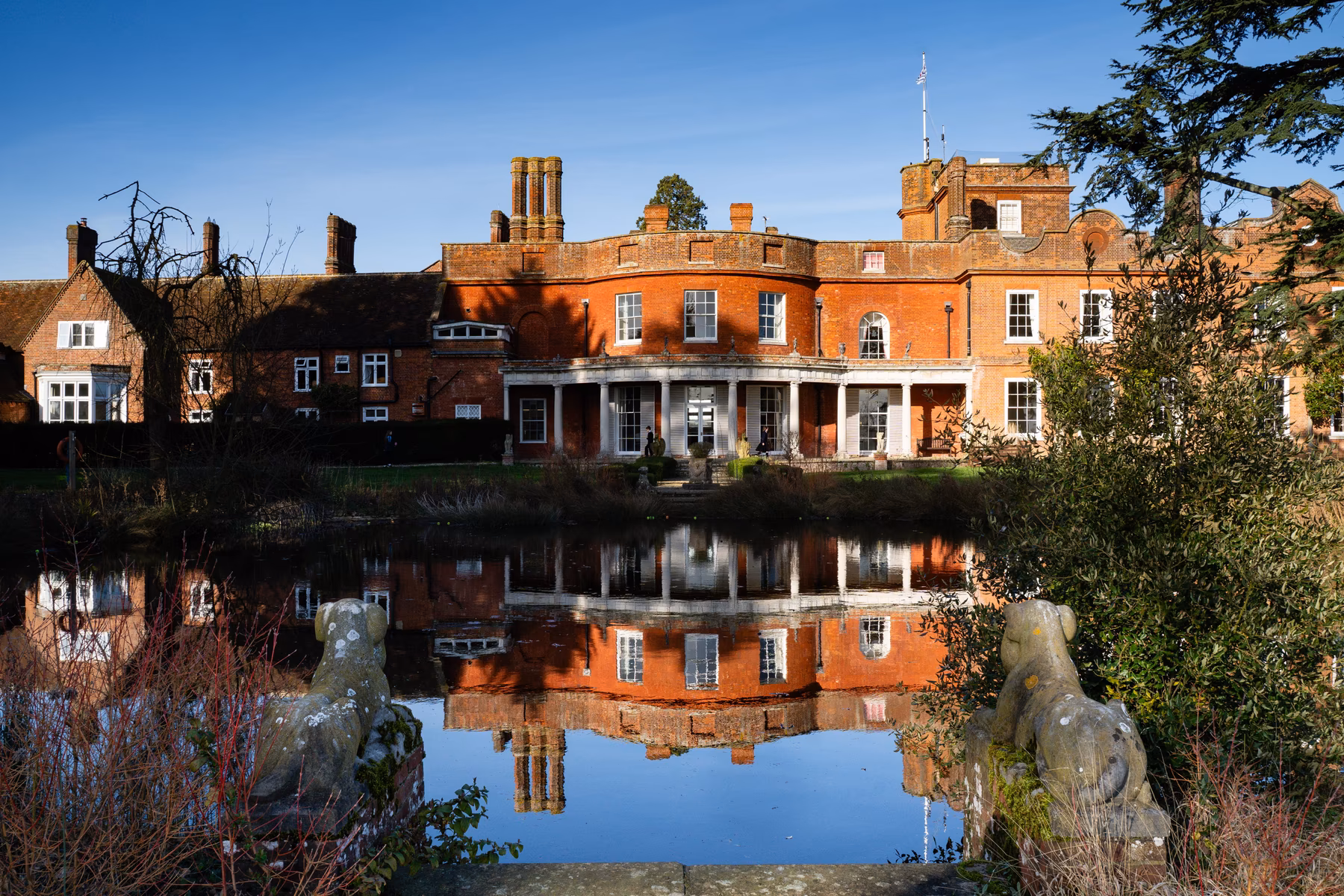 Main building and grounds at Old Buckenham Hall (OBH), a leading co-educational boarding prep school in Suffolk and part of the Rugby School Group.